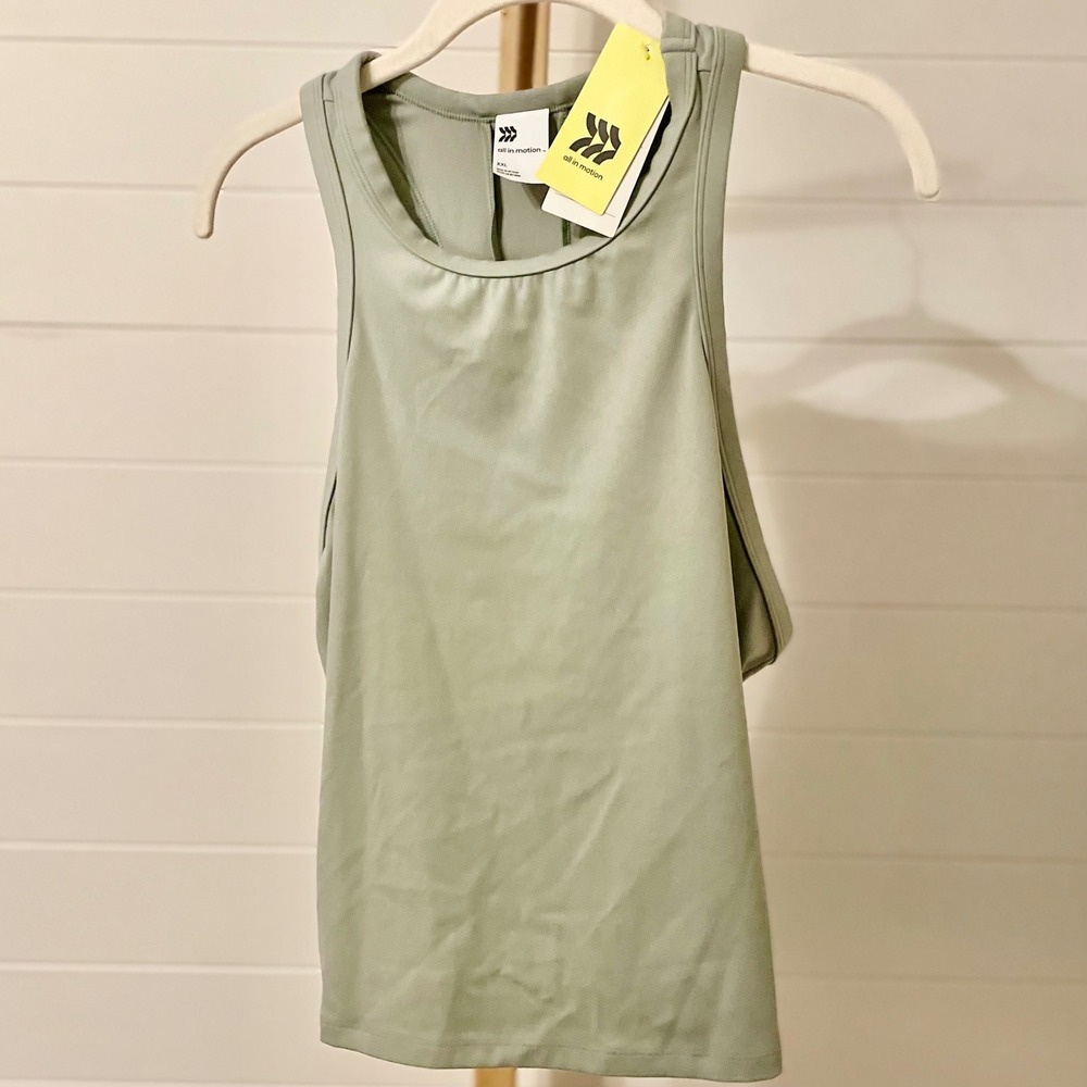 All in Motion Women S Green Racerback Tank Top Athletic Athleisure XXL